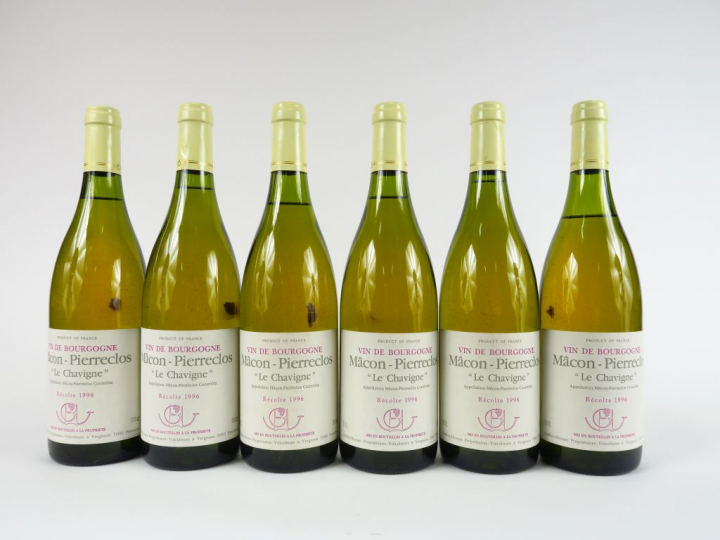 6 BOUTEILLES MACON-PIERRECLOS 'LE CHAVIGNE' GUFFENS HEYNEN - 1996