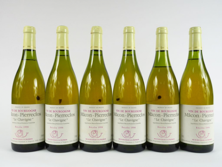 6 BOUTEILLES MACON-PIERRECLOS 'LE CHAVIGNE' GUFFENS HEYNEN - 1996