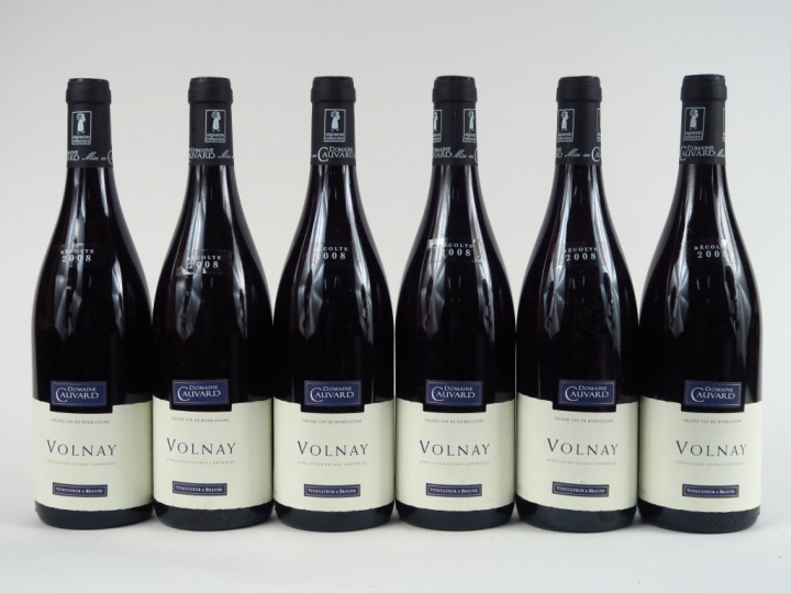 6 BOUTEILLES VOLNAY DOMAINE CAUVARD - 2008