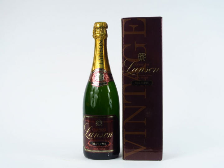 1 BOUTEILLE CHAMPAGNE LANSON - 1982 - COFFRET