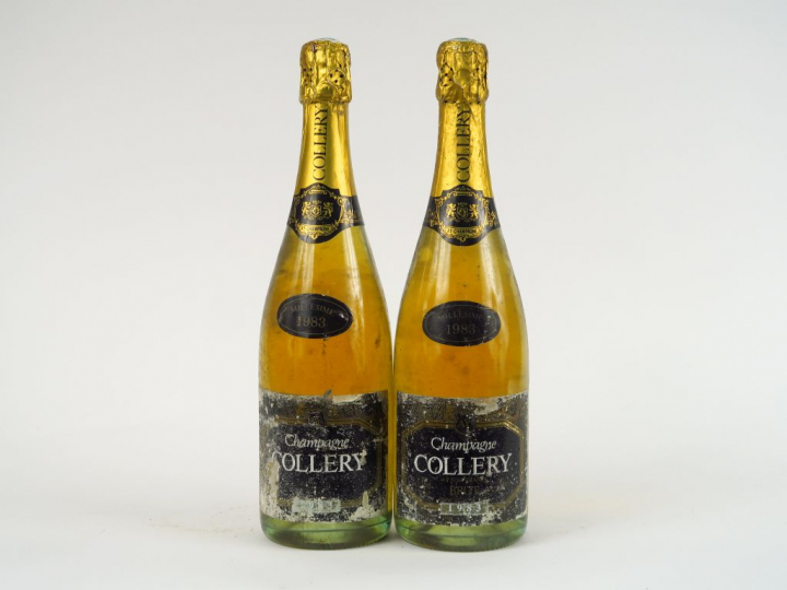 2 BOUTEILLES CHAMPAGNE COLLERY - 1983 - EA