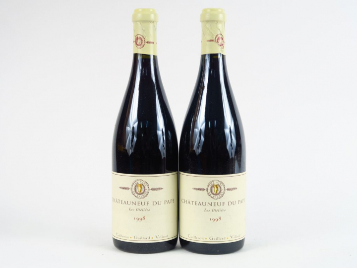 2 BOUTEILLES CHATEAUNEUF DU PAPE 'LES OTELIEES' VINS DE VIENNES - 1998
