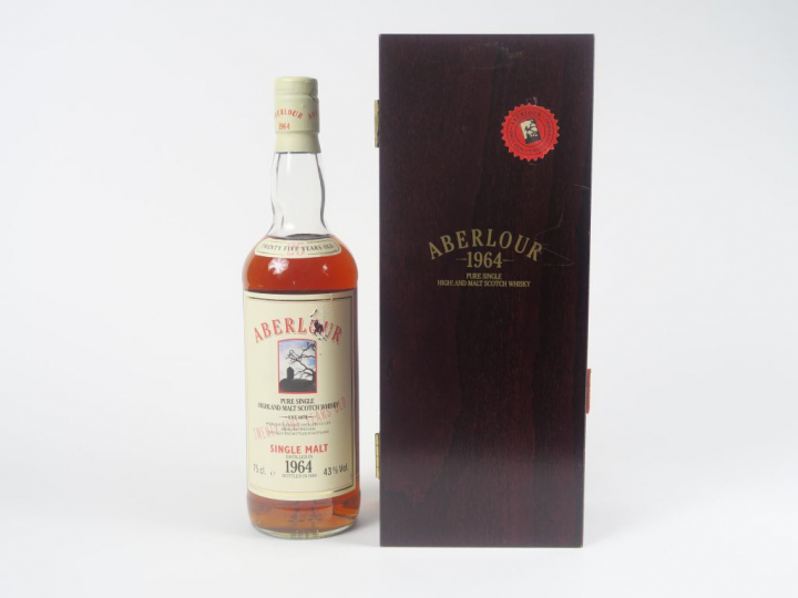 1 BOUTEILLE ABERLOUR (75 cl) - Embouteilleur : OB - 43° - 1964 - Embou