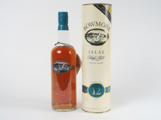Vente aux enchères 1 BOUTEILLE BOWMORE (75 cl) - Embouteilleur : OB - 43° - Age : 12 ans 