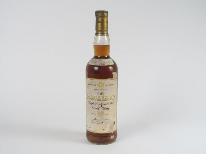1 BOUTEILLE MACALLAN (70 cl) - Embouteilleur :  OB - 43° - Age : 12 an