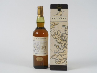 Vente aux enchères 1 BOUTEILLE TALISKER (70 cl) - Embouteilleur : OB - Map Label - 45,8° 