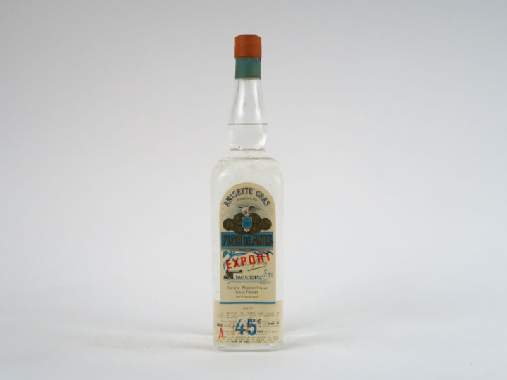 1 TRES VIEILLE BOUTEILLE (1 L) ANISETTE GRAS ALGER 45°