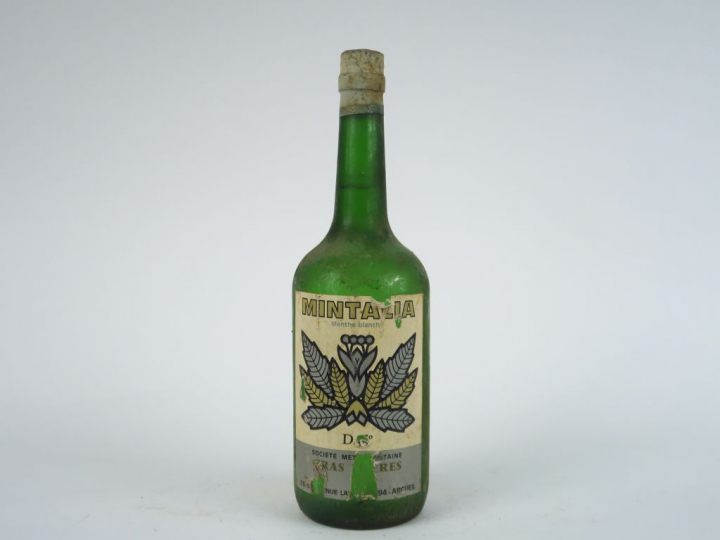 1 TRES VIEILLE BOUTEILLE MINTALIA MENTHE BLANCHE 58° - BS