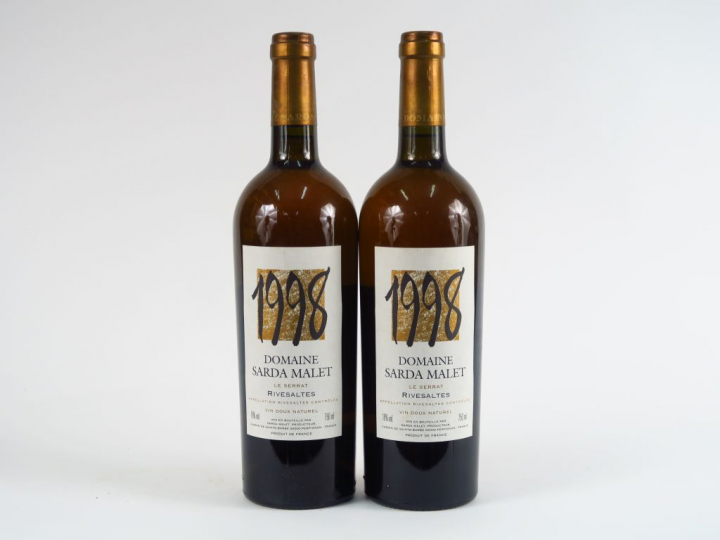 2 BOUTEILLES DOMAINE DE SARDA MALLET 'LE SERRAT' VIN DOUX NATUREL RIVE