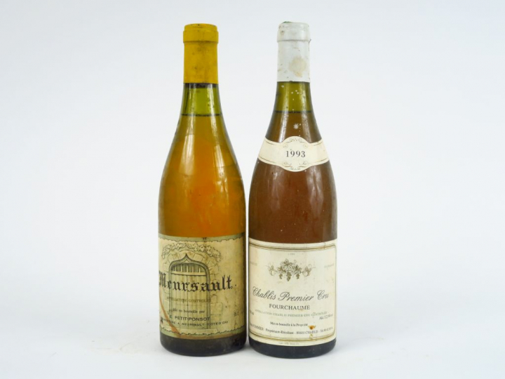 2 BOUTEILLES : 1 MEURSAULT PETIT PONSOT NM/2,5 CM - 1 CHABLIS 1er CRU 