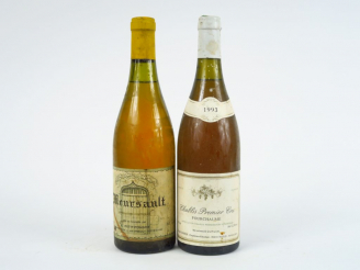 Vente aux enchères 2 BOUTEILLES : 1 MEURSAULT PETIT PONSOT NM/2,5 CM - 1 CHABLIS 1er CRU 