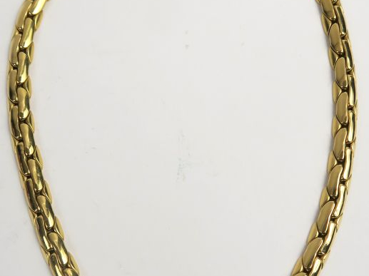 Collier articulé en or. Poids : 32,4 g