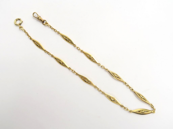 Giletière en or. Poids : 14,6 g