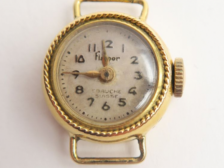 Boitier de montre en or. Poids tel : 6,5 g