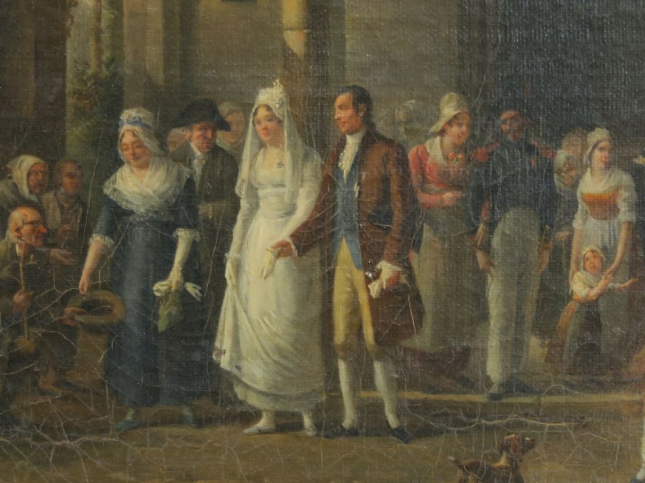 Nicolas Antoine BRUN ( Beauvais vers 1770 - ? après 1819). "L'accordée