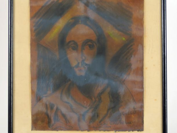 VERDILHAN  "Le St Sauveur".  Dessin. Signé et titré en bas à droite. 3