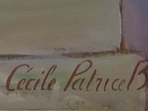 Cécile Patrice BONNET  "Le théâtre de Marie-Antoinette à Trianon" Huil