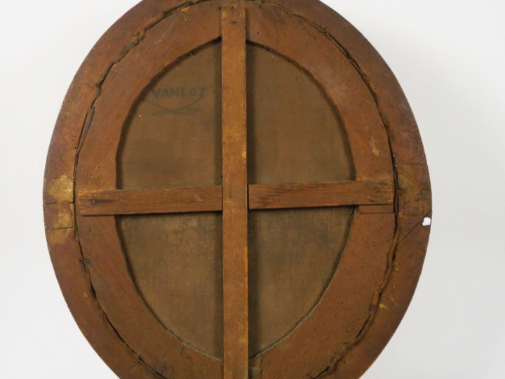 Ecole française XVIIIème "Portraits de monsieur et madame". Paire d'hu