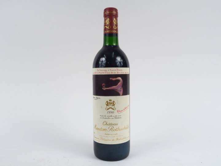 1 BOUTEILLE CHÂTEAU MOUTON ROTHSCHILD 1er GCC PAUILLAC - 1990 - BG