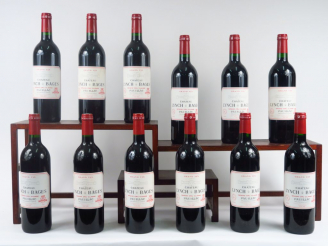 Vente aux enchères 12 BOUTEILLES CHÂTEAU LYNCH BAGES GCC PAUILLAC - 1996 - CBO
