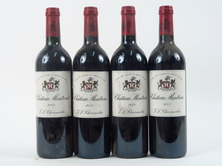 4 BOUTEILLES CHÂTEAU MONTROSE GCC ST ESTEPHE - 2002