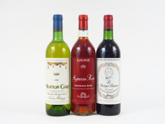 Vente aux enchères 3 BOUTEILLES BARON PHILIPPE DE ROTHSCHILD : 1 LE BERGER BARON ROUGE BG