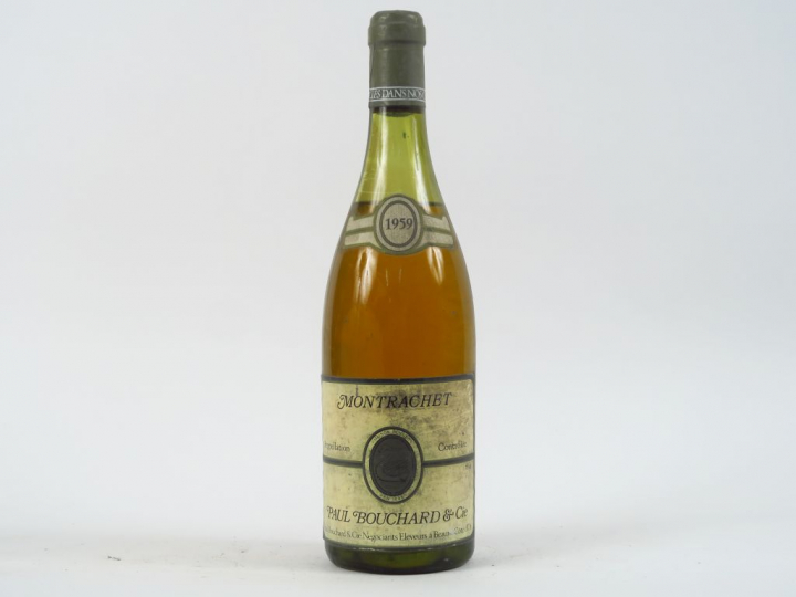 1 BOUTEILLE MONTRACHET GC PAUL BOUCHARD - 1959 - 5 CM