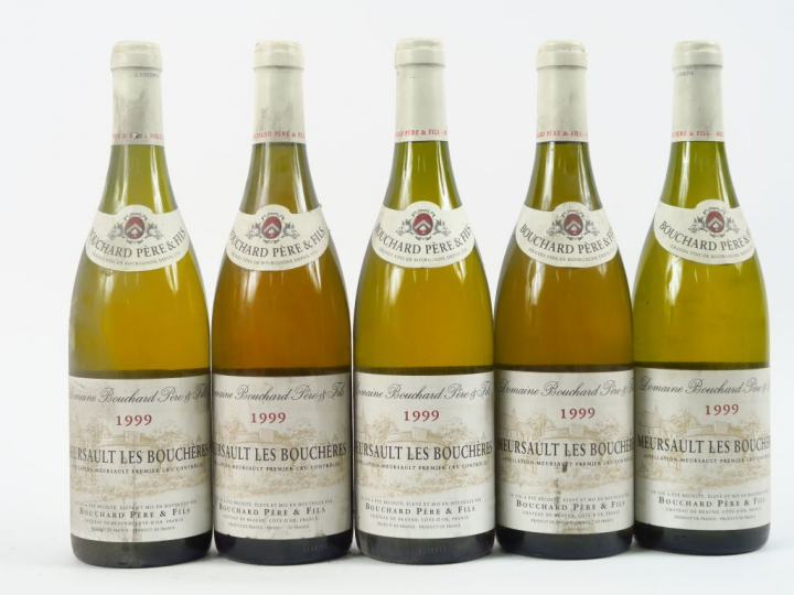 5 BOUTEILLES MEURSAULT 'LES BOUCHERES' BOUCHARD PÈRE ET FILS - 1999
