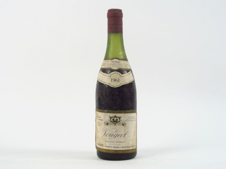 1 BOUTEILLE VOUGEOT P. MISSET - 1961 - 5 CM/BS