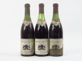 Vente aux enchères 3 BOUTEILLES CHAMBERTIN GC 'CLOS DE BEZE' J. REGNIER - 1972 - 1 à 4,5 