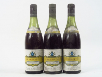 Vente aux enchères 3 BOUTEILLES CHAMBERTIN GC DOMAINE DU CLOS FRANTIN BICHOT - 1972 - 2 à