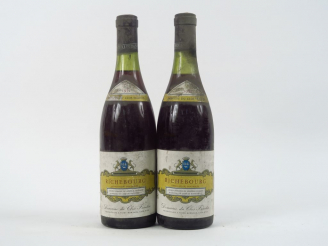 Vente aux enchères 2 BOUTEILLES RICHEBOURG DOMAINE DU CLOS FRANTIN BICHOT - 1972 - BLS
