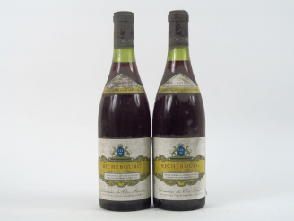 Vente aux enchères 2 BOUTEILLES RICHEBOURG DOMAINE DU CLOS FRANTIN BICHOT - 1972 - BLS