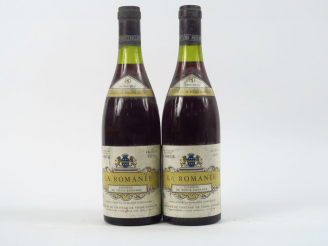 Vente aux enchères 2 BOUTEILLES LA ROMANEE CHÂTEAU VOSNE ROMANEE - 1972 - 2,5 CM