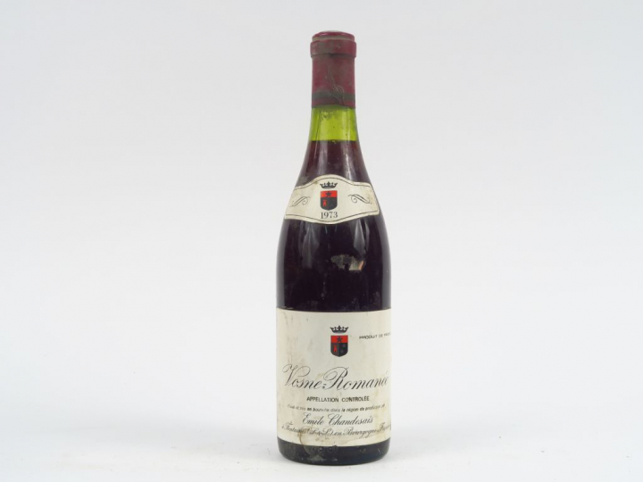 1 BOUTEILLE VOSNE ROMANEE E. CHANDESAIS - 1973 - 2,5 CM/BS