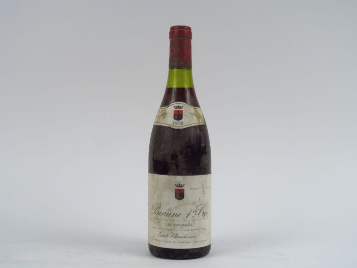 1 BOUTEILLE BEAUNE 1er CRU 'LES REVERSEES' E. CHANDESAY - 1978 - 2,5 C