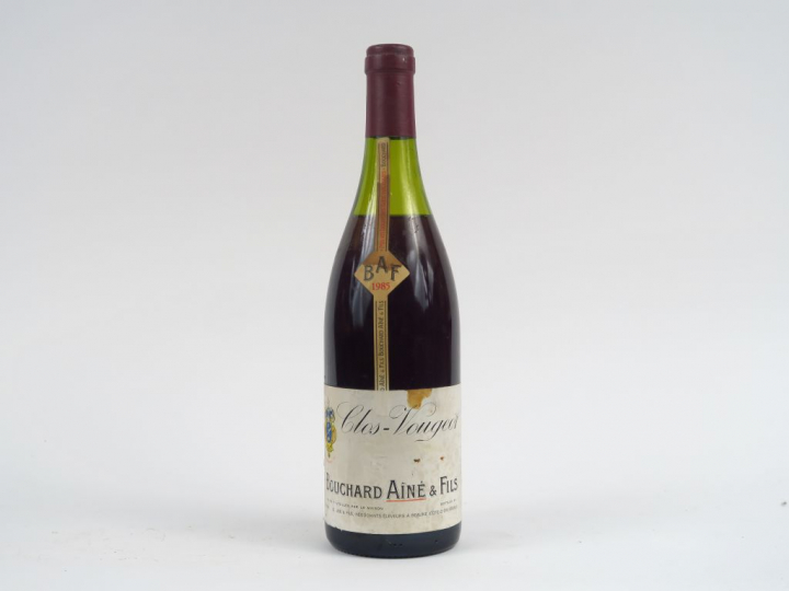 1 BOUTEILLE CLOS VOUGEOT BOUCHARD AINE ET FILS - 1985 - 4,5 CM