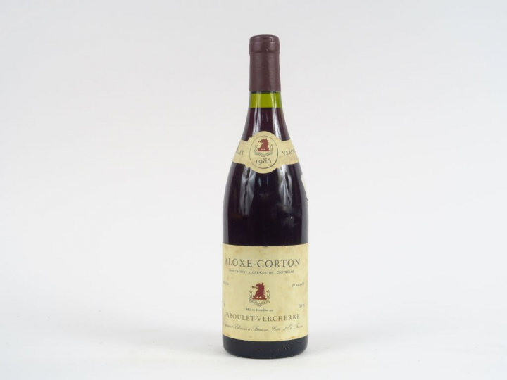 1 BOUTEILLE ALOXE CORTON JABOULET VERCHERE - 1986 - 2,5 CM