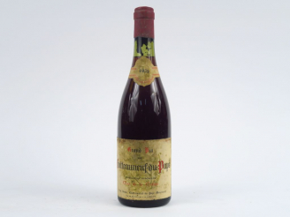 Vente aux enchères 1 BOUTEILLE CHATEAUNEUF DU PAPE 'CLOS DE LA CERISE' J. JEUNE - 1959 - 