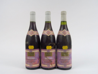Vente aux enchères 3 BOUTEILLES GIGONDAS G. DUBOEUF - 1988