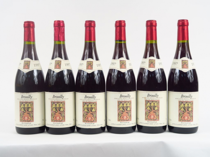 6 BOUTEILLES BROUILLY B. LAFONT - 1997