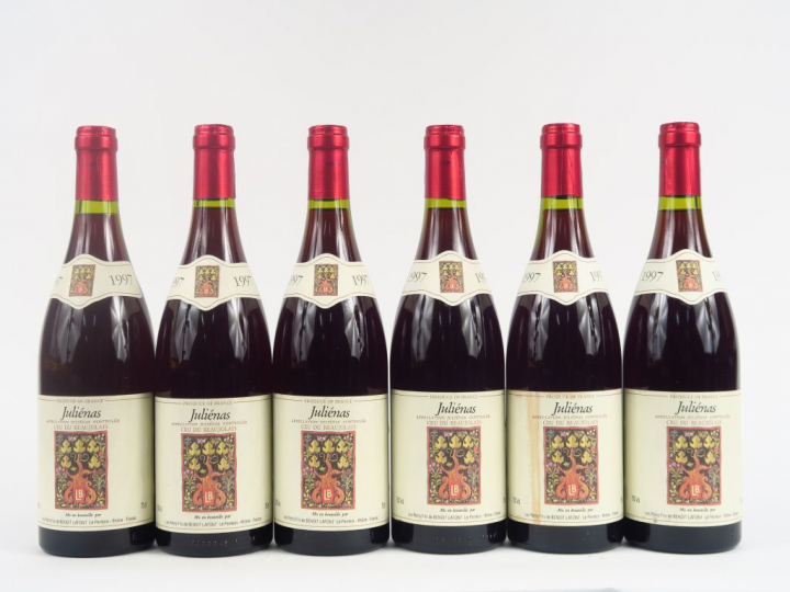 6 BOUTEILLES JULIENAS B. LAFONT - 1997