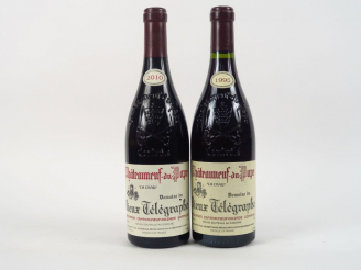 Vente aux enchères 2 BOUTEILLES CHATEAUNEUF DU PAPE DOMAINE DU VIEUX TELEGRAPHE 'LA CRAU'