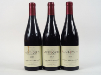 Vente aux enchères 3 BOUTEILLES ST JOSEPH DOMAINE J.L. CHAVE - 1 de 2010/1 de 2011/1 de 2