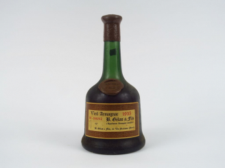 Vente aux enchères 1 BOUTEILLE VIEIL ARMAGNAC GELAS   FILS 42° - 1935