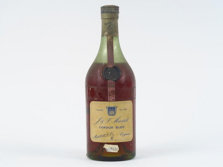 1 VIEILLE BOUTEILLE COGNAC MARTELL 'CORDON BLEU'