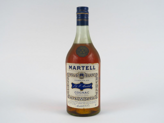 Vente aux enchères 1 BOUTEILLE COGNAC MARTELL 'ETIQUETTE BLEUE'