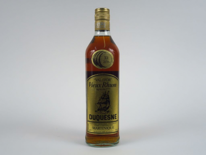 1 BOUTEILLE VIEUX RHUM AGRICOLE DUQUESNE 10 ANS 47°