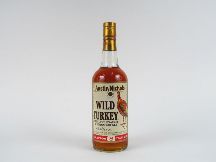 1 BOUTEILLE BOURBON WILD TURKEY 8 ANS 43,4° - COFFRET