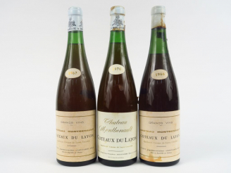 Vente aux enchères 3 BOUTEILLES COTEAUX DU LAYON CHÂTEAU MONTBENAULT P. LEDUC : 1 de 1966